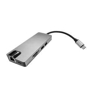Factory Direct 8-In-1 per Laptop Docking Station USB3.0 VGA + HDTV adattatore TYPE-C SD Stock per Computer Docking Station a basso prezzo - Product Image 2