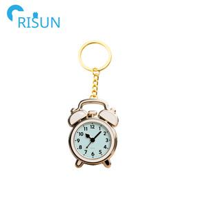 Wholesale Metal Mystic Clock Soft Enamel Keychain Custom Logo Melting Clock Hour Hand <strong>Minute</strong> <strong>Key</strong> Chain Reading Time Keyring - Product Image 4