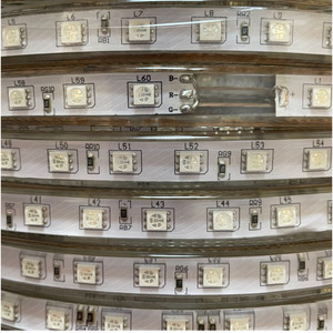 แถบไฟ RGB แบบแถวคู่5730 SMD 120แถว/ม. สายแบบปรับได้พร้อมแถบไฟ LED WS2812B LED Cinta de luces แบบ IP68 - Product Image 1