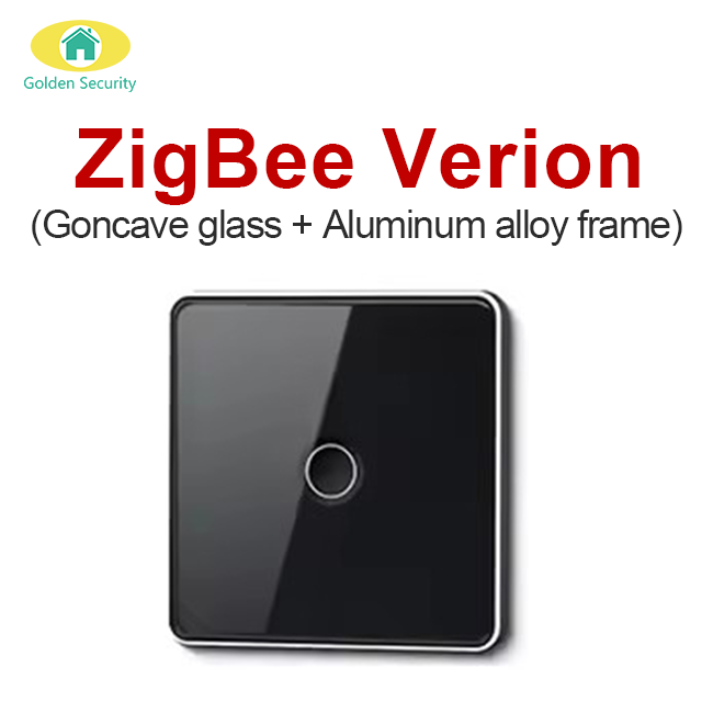 EU 1 Gang Black Zigbee