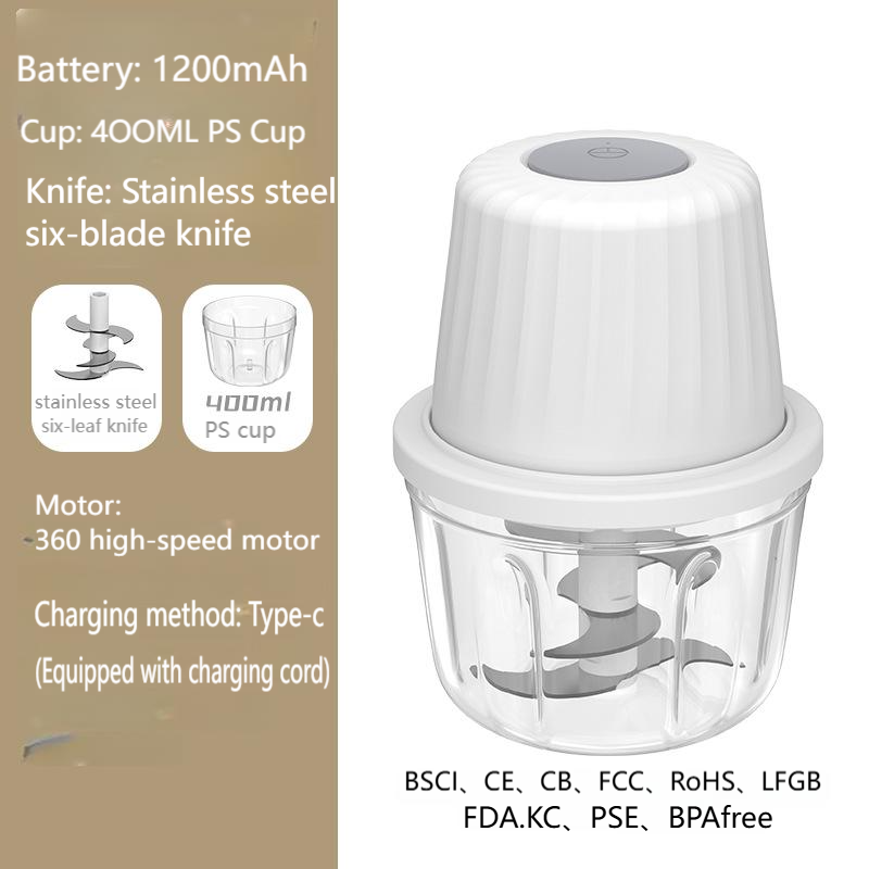 ขาว-400มล. PS (6ใบ)