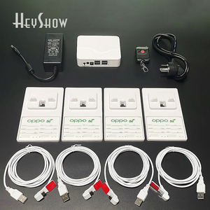 手机用4端口防盗安全系统ABS塑料显示报警器，带集中充电盒和电缆 - Product Image 2