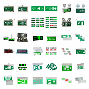 IP54 IP67 220VAC đơn đôi bên treo loại dẫn lối ra dấu hiệu ánh sáng cho trường hợp khẩn cấp mô hình tùy chỉnh ngôn ngữ phong cách - Product Image 5