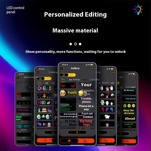 App di controllo programmabile a Led cartello per auto con messaggio a scorrimento USB pannello a matrice di luce con Display digitale pubblicitario personalizzato - Product Image 5