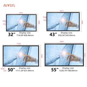 32 43 49 55 Inch 4K Ultra-thin Wall Mounted <strong>Digital</strong> Signage <strong>LCD</strong> <strong>Display</strong> for Advertising Screen <strong>Android</strong> Touch Screen Monitor - Product Image 3