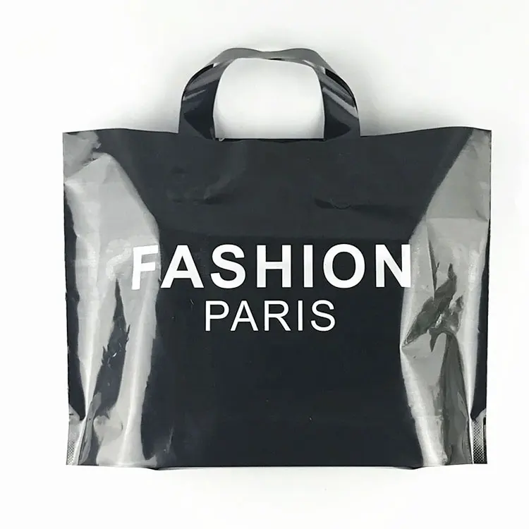 Negozio di articoli da regalo borsa riutilizzabile ecologica in ldpe borsa personalizzata in plastica con Logo stampato sul fondo con manico