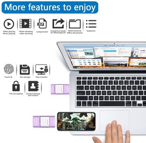 3 In 1 USB แฟลชไดรฟ์สำหรับโทรศัพท์ Pendrive 128กิกะไบต์3.0 OTG Ios Android คอมพิวเตอร์ - Product Image 3