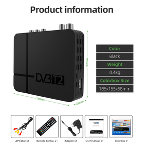 DVB-T2เครื่องรับสัญญาณทีวีดิจิตอล DVB-T,เครื่องรับสัญญาณทีวี TDT ตัวรับสัญญาณ HD DVB T2 H.265เครื่องรับสัญญาณ FTA - Product Image 6