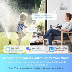KONLEN 8 Zones Smart Sprinkler Controller, Bewässerungs regler für TUYA AC 24V, Smart Water ing Timer für den Garten - Product Image 3
