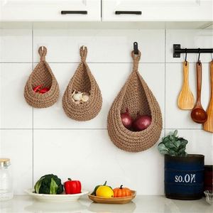 Treo tập tin giỏ bếp tường <span class=keywords><strong>Linen</strong></span> wicker giỏ để bán 10 inch nhà máy móc đay Quà Tặng sao lưu trữ màu xanh lá cây lá nồi - Product Image 2