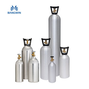 צילינדרים מקוריים מתוצרת סין 15lb & <span class=keywords><strong>20lb</strong></span> ו-20 ליברות גז אלומיניום בלחץ גבוה ק "ג co2 טנק למשקאות זמין למכירה