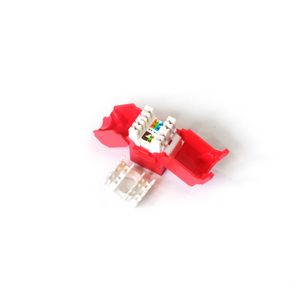 Cat5e/Cat6网络模块RJ45 UTP梯形插孔无屏蔽FTTH CAT6A光学RJ45梯形插孔光纤网络模块 - Product Image 4