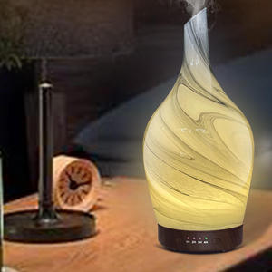 Diffusore di olio essenziale, 3D vetro aromaterapia diffusore 100ml nebbia fredda umidificatore ad ultrasuoni Aroma diffusore per oli essenziali