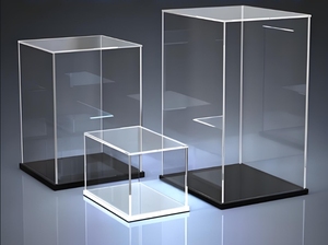 Jihong bán buôn LED <span class=keywords><strong>Acrylic</strong></span> Hộp Giày hiển thị đứng cho siêu triển lãm bụi che Vỏ <span class=keywords><strong>Acrylic</strong></span> có thể tháo rời kích thước tùy chỉnh - Product Image 3