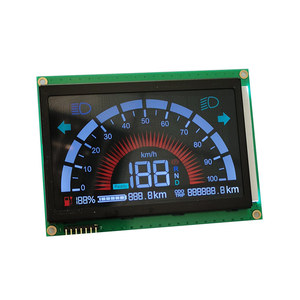 Benutzer definierte Mono 7 Segment LCD-Anzeige mit schwarzem Hintergrund für Auto - Product Image 2