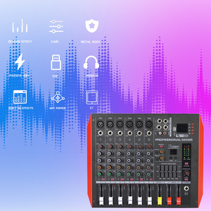 具有噪声消除功能的MQ4专业立体声音频混音器公共广播系统大功率录音混音器 - Product Image 6