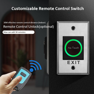 No Touch çıkış düğmesi açma anahtarı açacağı hiçbir COM NC LED ışık kapı erişim kontrol sistemi için giriş açık - Product Image 5