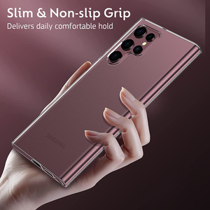 For Samsung <strong>Galaxy</strong> S24 S23 Ultra 1.5mm <strong>Thin</strong> Clear Soft TPU Phone <strong>Case</strong> for Samsung S22 S21 Plus Note 20 Transparent Back Cover - Product Image 3