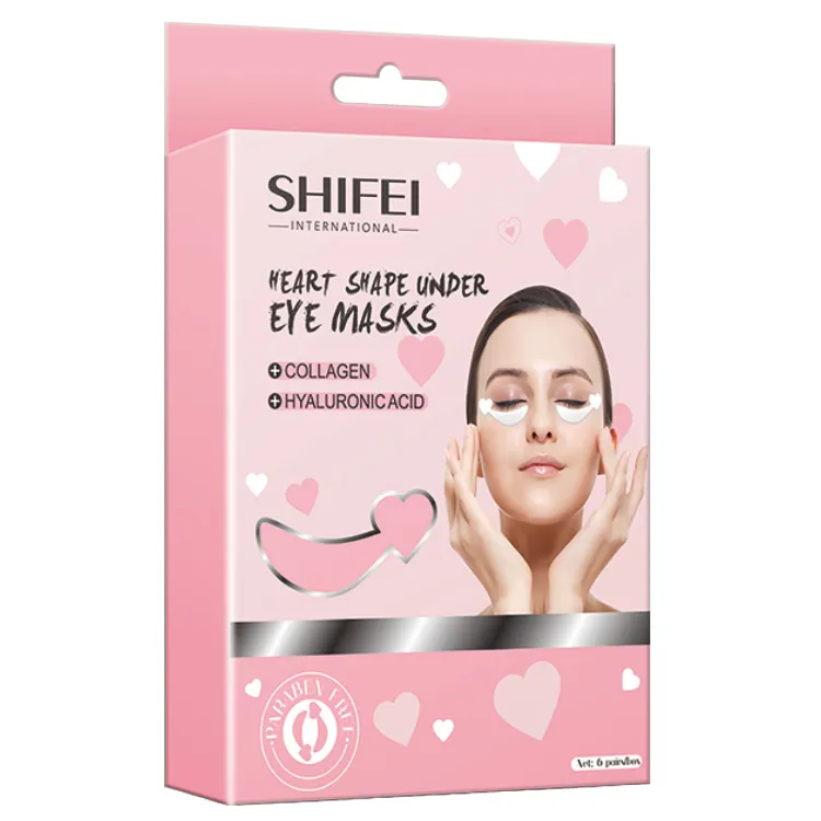 Private Label a forma di stella e cuore sotto le bende per gli occhi collagene idrogel sotto la maschera Gel per gli occhi per occhiaie e gonfiori