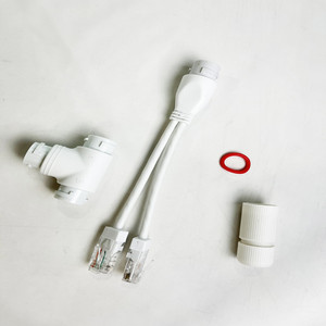 Conector de cableado de red 2 en 1, divisor POE, conector RJ45 de tres vías para instalación de cámara de seguridad - Product Image 4