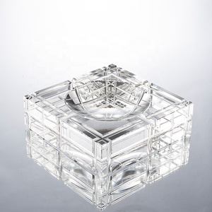 Custom Logo Outdoor Draagbare Auto Home Office Gebruik Rookloze Crystal Asbak - Product Image 1