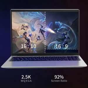 16 Inch <strong>Big</strong> <strong>Screen</strong> Core N95 Laptop Gray 180 Degree Open and Close Angle Laptop for Office Fingerprint Unlock Backlit <strong>Keyboard</strong>