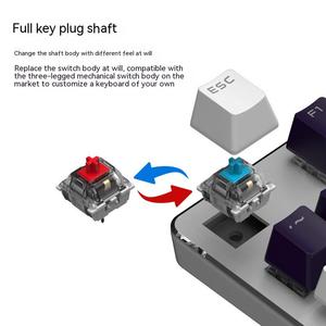 Ajazz AK35i hot swappable game tastiera meccanica dual pin keycap 104 tasti programma driver Macro - Product Image 3