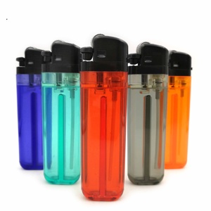 Transparente Einweg-Butan gas Zigarren feuerzeug Feuerstein Encendor Feuerzeuge Feuerzeug - Product Image 2