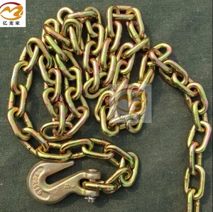 Cadena de encuadernación de cadena de transporte de grado 70 G70, cadena de 1/2 pulgadas con gancho de agarre de horquilla - Product Image 3