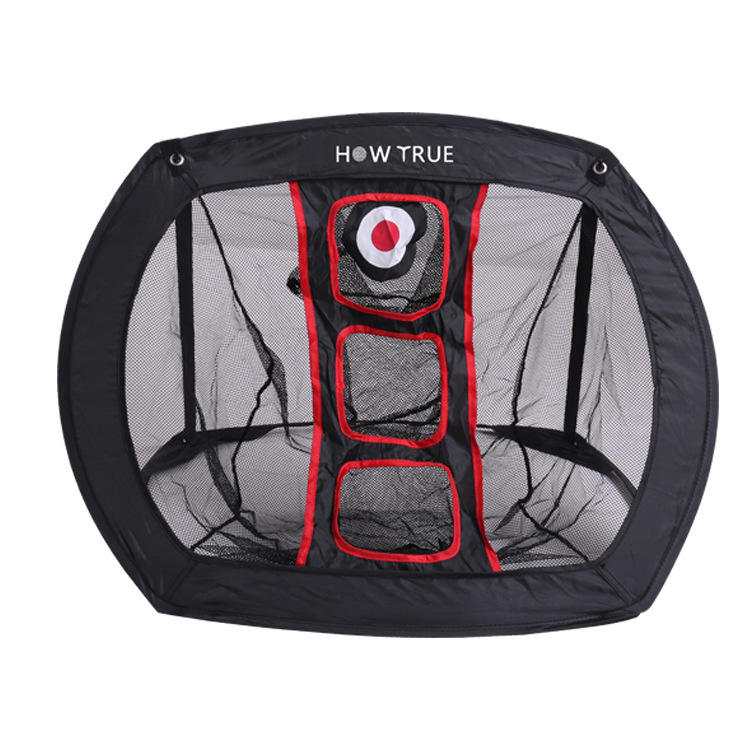 ตาข่ายสีดำและสีแดง