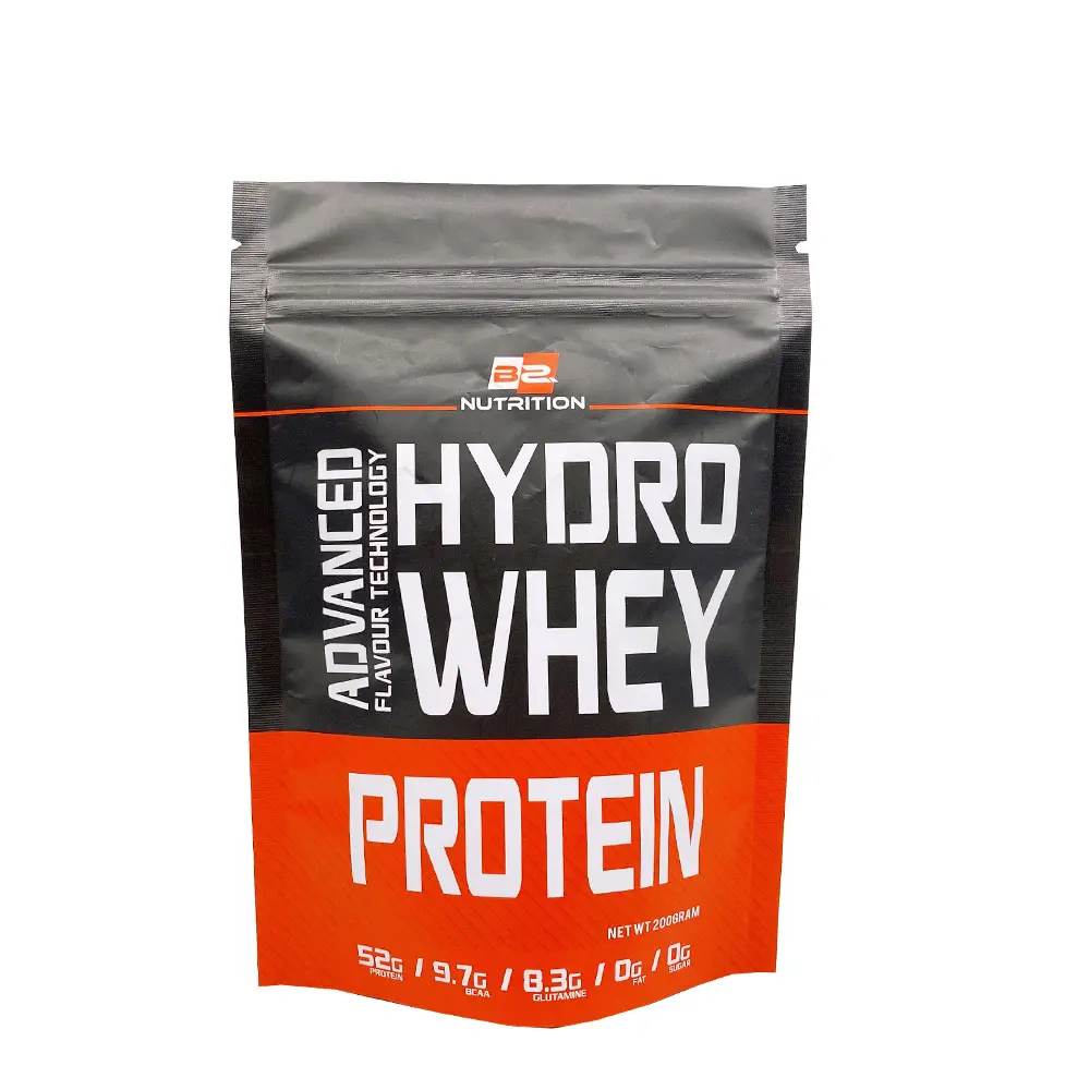 Stand up Food Digital Print whey protein powder Pouch Custom Ziplock Doypack Stand Up Pouch Bag