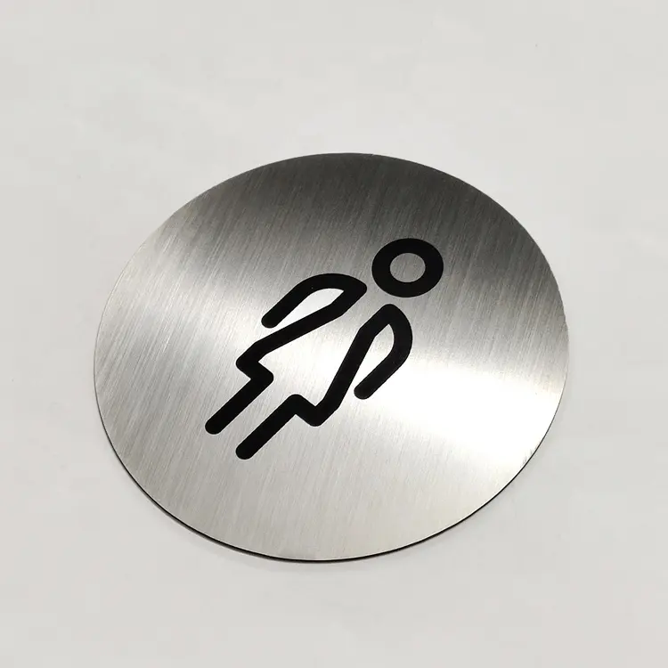 JAGUARSIGNメーカーアウトレット真鍮トイレプレート金属ドアプレートトイレサイン男性と女性のステンレス鋼トイレサイン