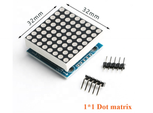(Heißer Verkauf) MAX7219 8x8 Punkt-LED-Matrix modul MCU-LED-Anzeige steuer modul mit 5P-Leitung