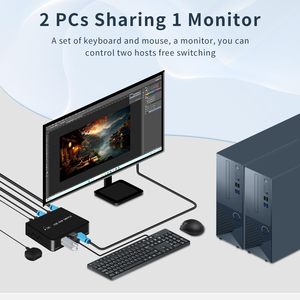 4K HDMI <strong>KVM</strong> <strong>Switch</strong> <strong>2</strong> <strong>input</strong> <strong>1</strong> <strong>output</strong> Support Auto Scan 4K30Hz <strong>2</strong> Port USB <strong>2</strong>.0 <strong>KVM</strong> <strong>Switch</strong>