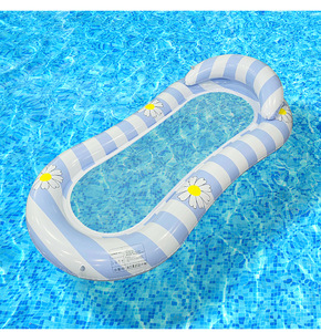 BSCI Factory Adultos Niños Hamaca de agua Anillo de natación inflable Piscina Tubo Unicornios Bebé Flotante Piscina Bar con asientos con dosel - Product Image 2