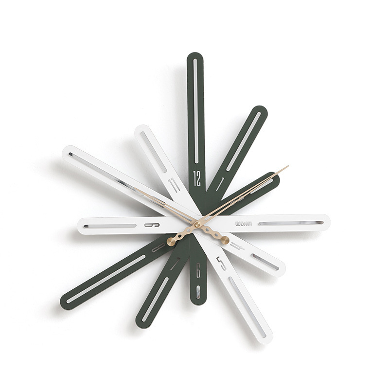 Vert et blanc moderne - Petit (54 cm de large ; 56 cm de haut)
