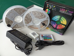 WiFi Tuya <strong>Rgb</strong> Set 10M 5050 <strong>LED</strong> Strip Light <strong>150</strong> <strong>Leds</strong> +Power Adapter+24Key Tuya Wifi China <strong>LED</strong> Strip Kit/set - Product Image 6