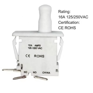 Pulsante Cherry 16A Pul-Push 3pin interruttore della porta tirare fuori per bloccare Cheat Selflocking funzione interruttore della porta - Product Image 4