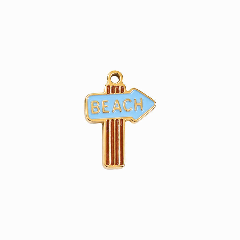 9beach road sign-GOLD