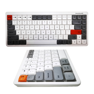 Nueva versión 75% Super Slim Mini para Bluetooth 2,4G Modo dual Ergonómico Split Scissor Switch Keyboard