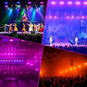 960pcs <strong>RGB</strong>+<strong>W</strong> <strong>LED</strong> DJ Wash Strobe Light Panel Sound Active DJ Lighting for Stage Party Light - Product Image 6
