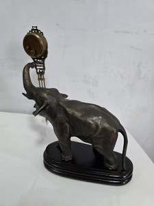 Bắt chước từ 17th Mỹ bí ẩn của Elephant Antique Brass 84 giờ cơ khí phong trào đu con Lắc đồng hồ/đồng hồ - Product Image 6