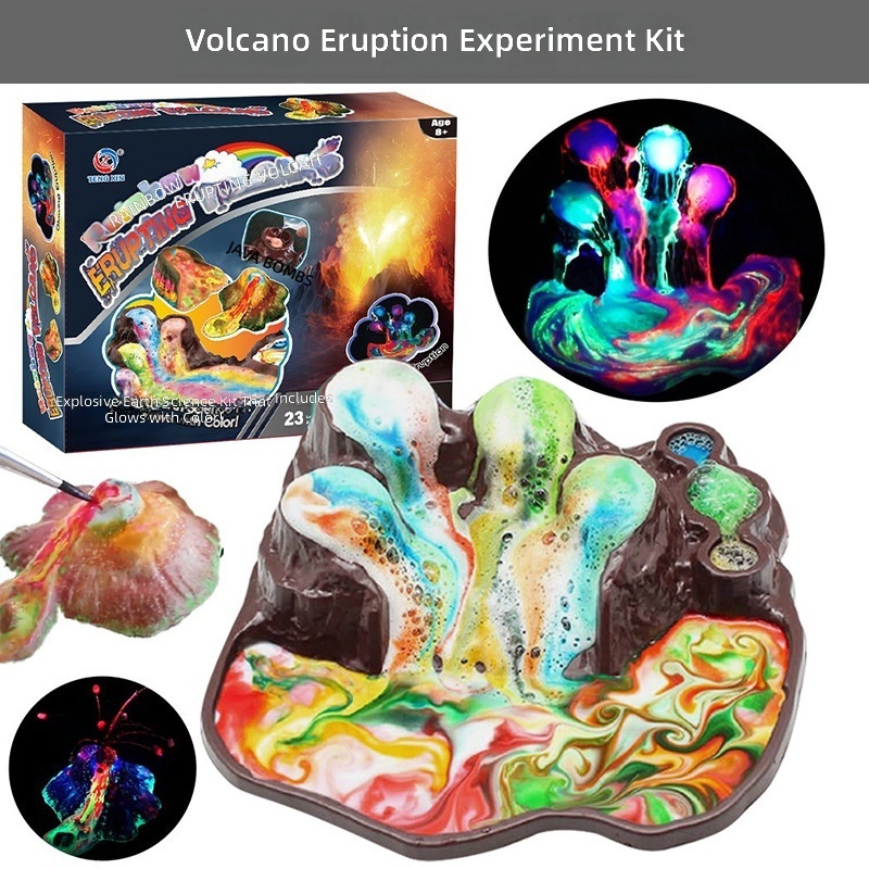 Volcano eruption experiment kit