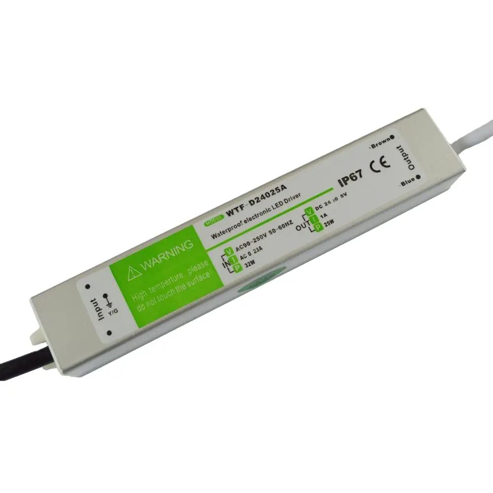 AC DC 12V 10W אספקת חשמל עמיד למים IP67 אלקטרוני LED נהג עבור LED רצועת אור
