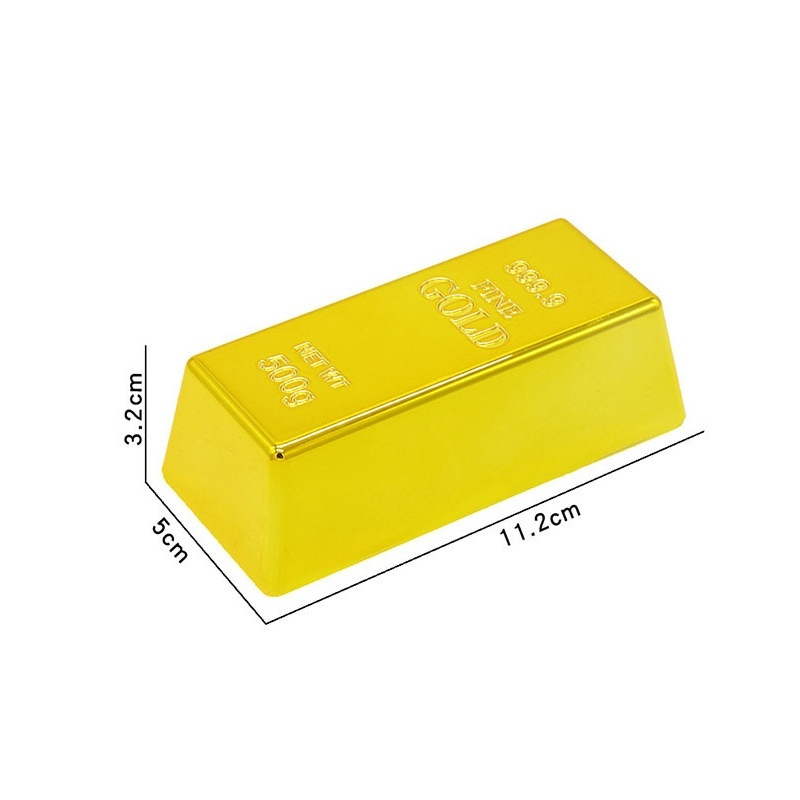 Ladrillo de oro electrochapado medio 11,2x5x3,2 cm