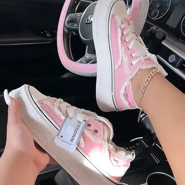 Sepatu desainer mewah sepatu kasual tambal sulam sepatu tenis wanita sepatu vulkanisir Sneakers pelatih wanita Sneakers Chunky