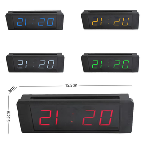 1 "cifre Multi-colori Multi-funzionale Mini orologio digitale a LED da parete Desktop elettronico conto alla rovescia Timer conto alla rovescia - Product Image 1