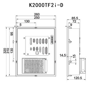 K2000TFi-D KND KSSB Servo otobüs torna ve dönüş freze bileşik tipi CNC kontrolör - Product Image 5