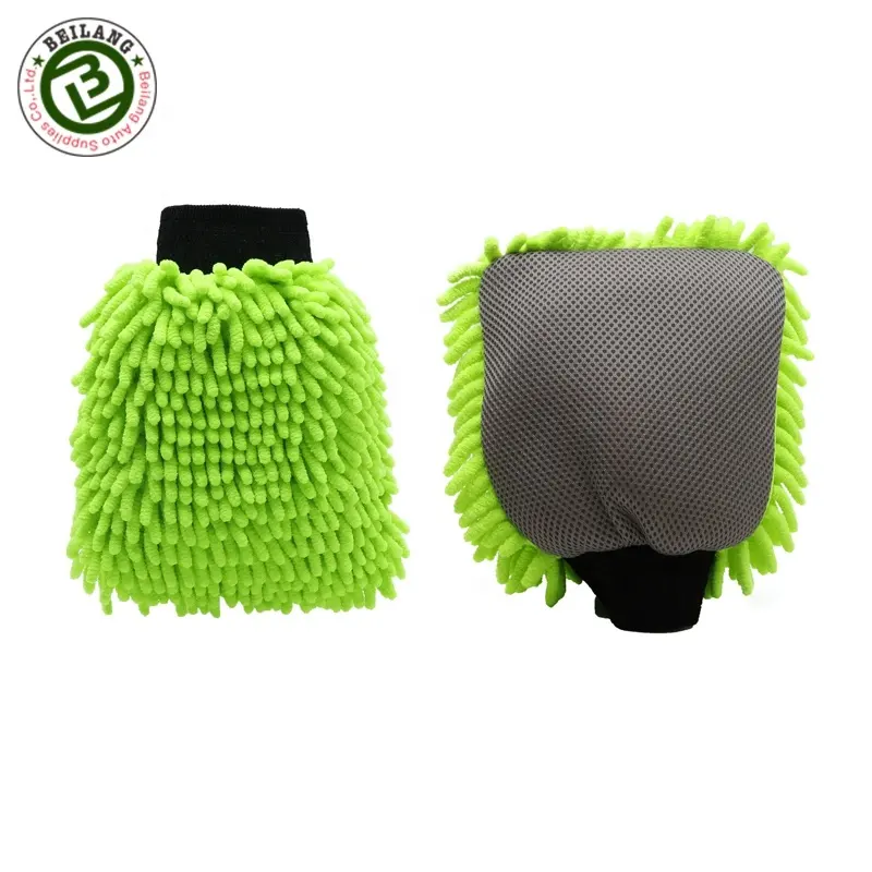 Scrtach-Free Microfiber Chenille Car Wash Mitt Auto Wash Chenille Glove