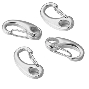 Mousqueton de porte en acier inoxydable 316, mousqueton à ressort de 70mm, agrafes de drapeau, matériel de bateau de yacht, crochet en forme d'oeuf - Product Image 2